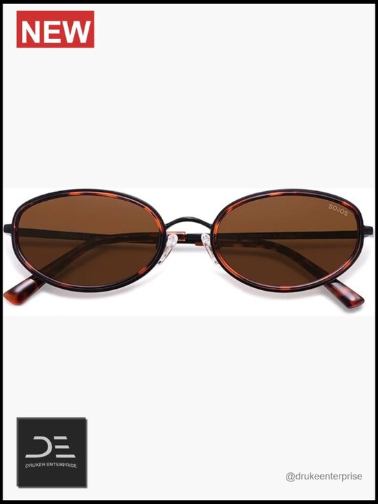 Retro Oval Polarized Sunglasses with UV400 Protection for Women Men